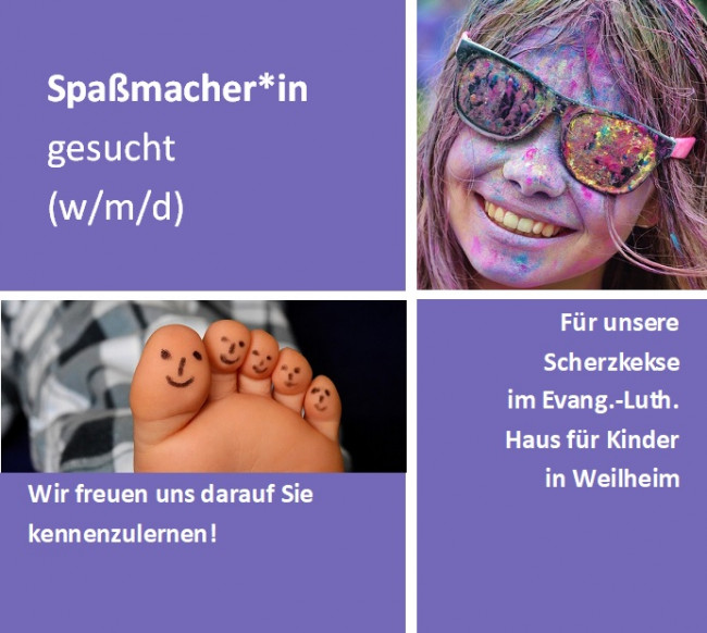 Jobangebot Haus für Kinder Spaßmacher*in